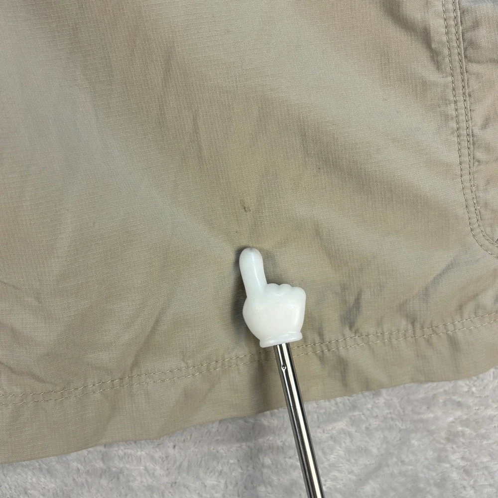 The North Face Men's Cargo Hiking Shorts Tan Nylon Trail Outdoor Pockets Size M‎